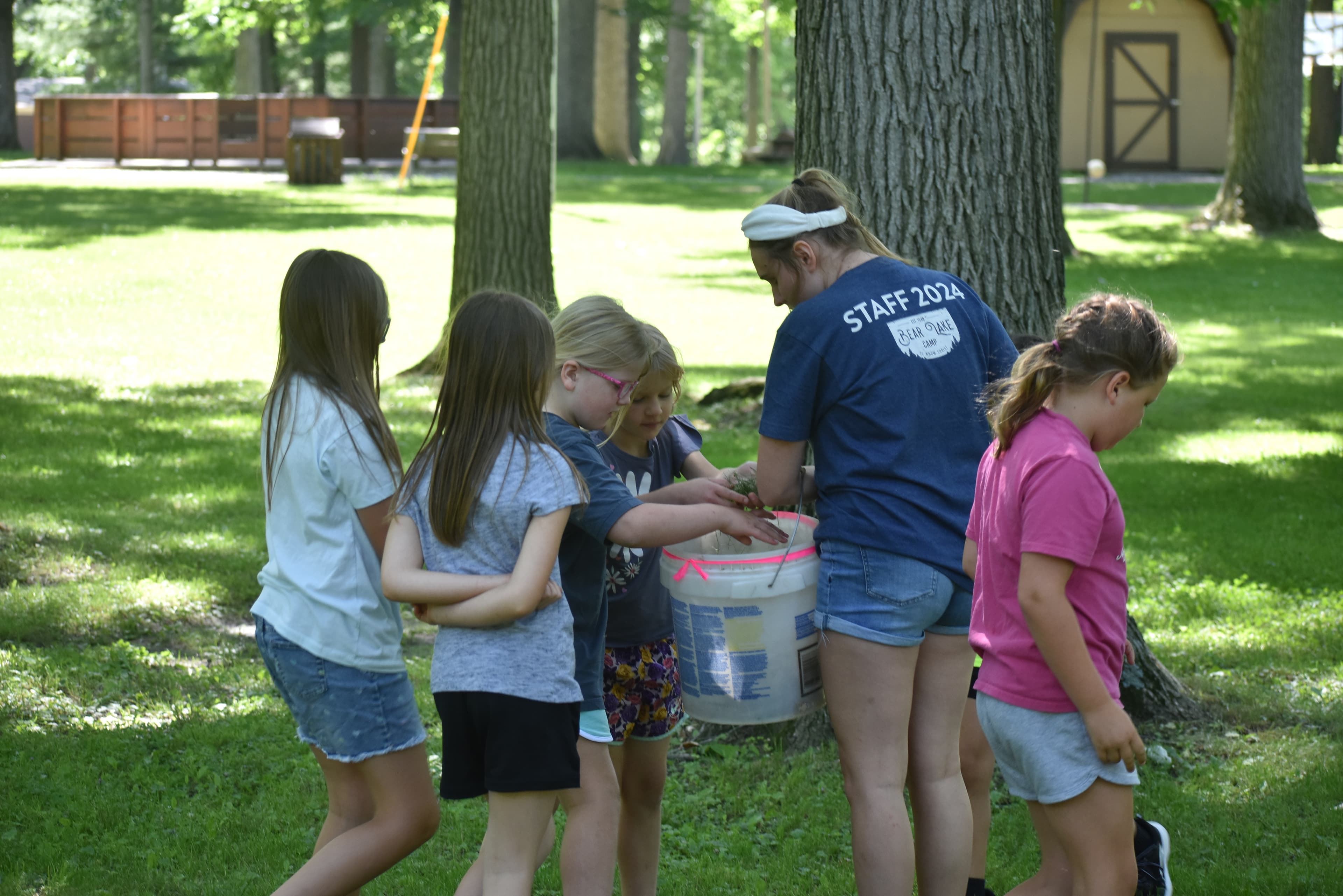 Worship team leading music during chapel