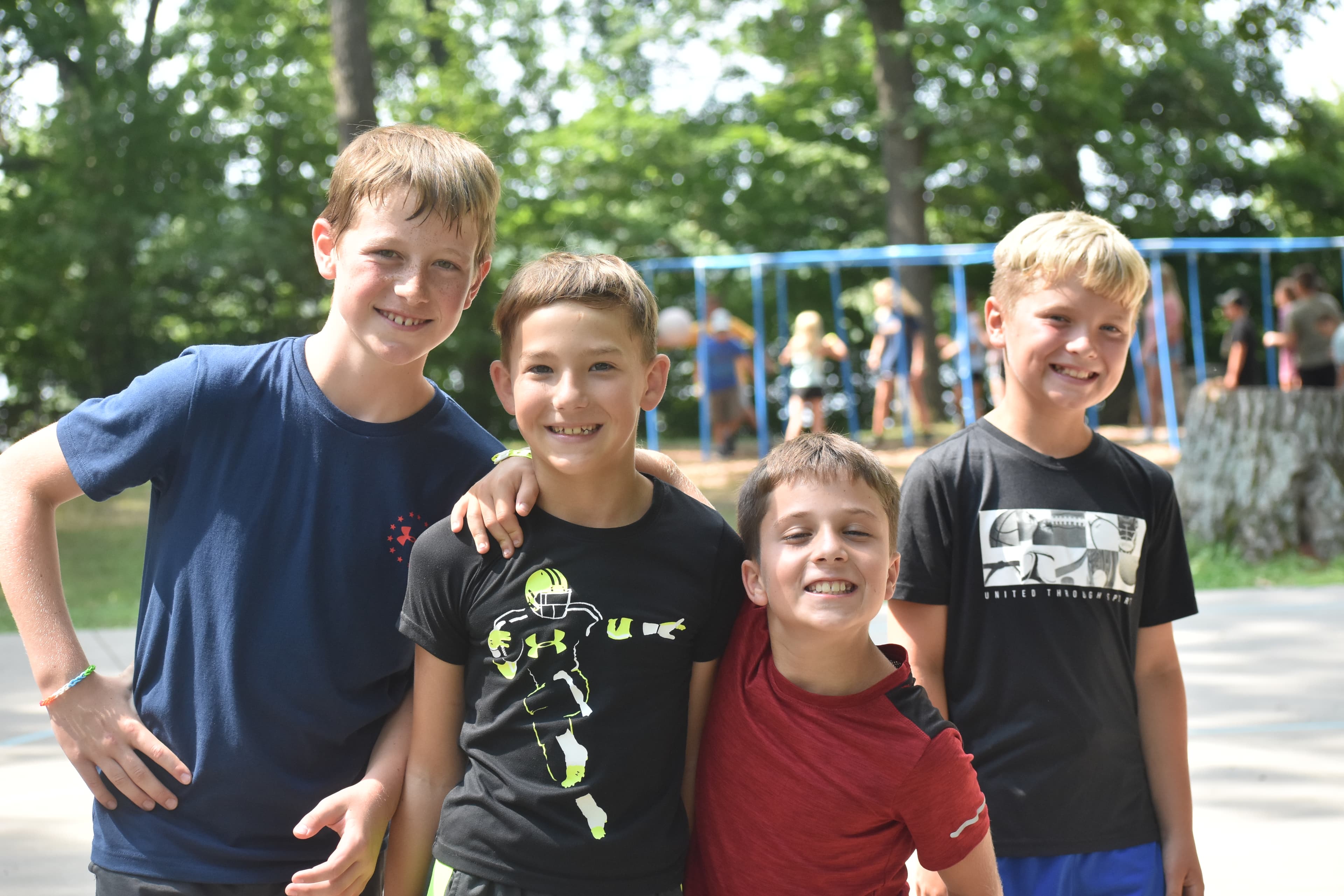 Junior campers enjoying summer activities at Bear Lake Camp